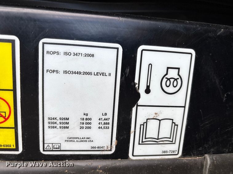 image for item FC2380 2019 Caterpillar 930M wheel loader
