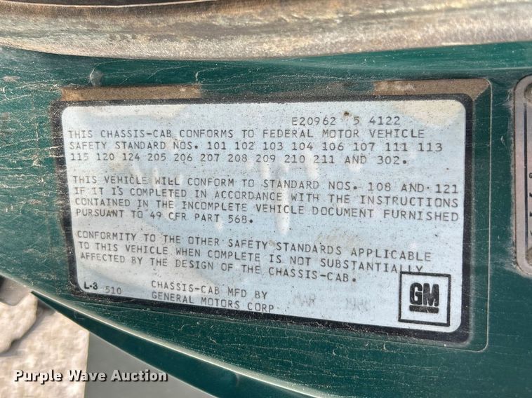 image for item FC2700 1986 GMC C7000 oil distributor truck