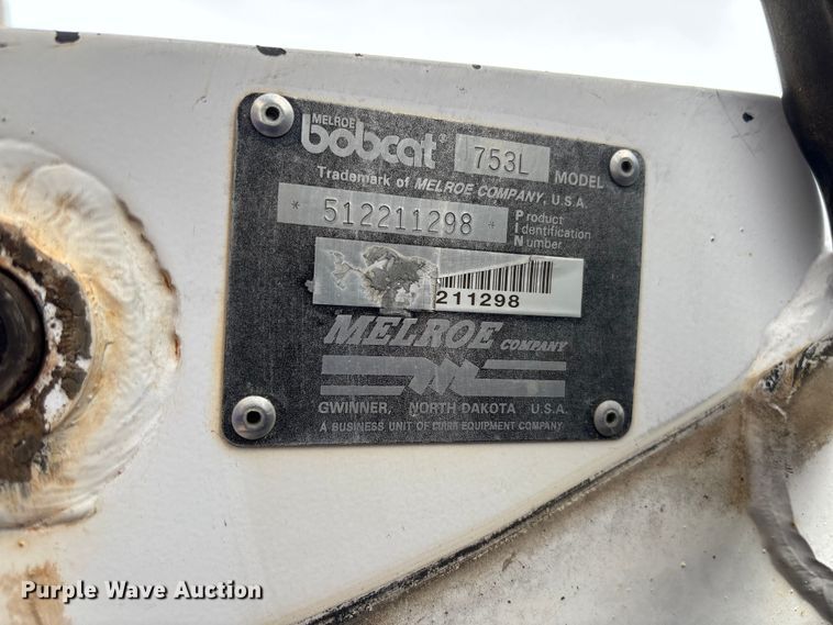 image for item FC5807 1995 Bobcat 753L Skid steer