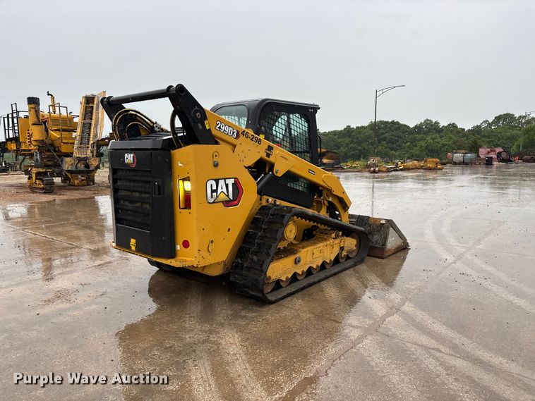 image for item FG0404 2022 Caterpillar 299D3 tracked skid steer loader