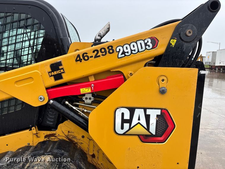 image for item FG0404 2022 Caterpillar 299D3 tracked skid steer loader