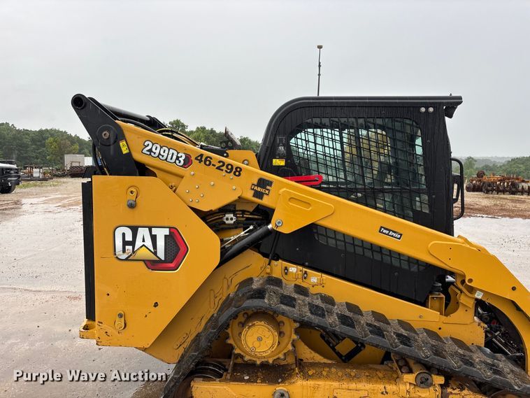 image for item FG0404 2022 Caterpillar 299D3 tracked skid steer loader