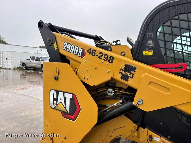 image for item FG0404 2022 Caterpillar 299D3 tracked skid steer loader
