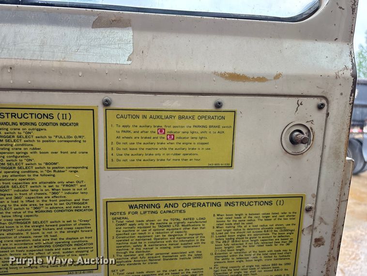 image for item FG0408 1989 Tadano TR-300E crane