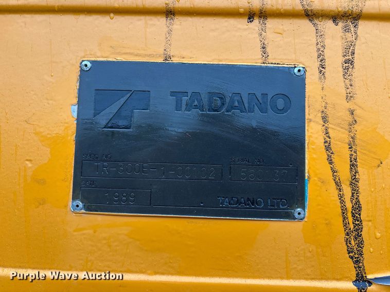 image for item FG0408 1989 Tadano TR-300E crane