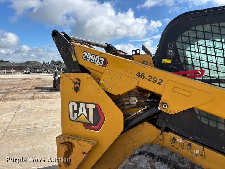 image for item FG0419 2022 Caterpillar 299D3 tracked skid steer loader