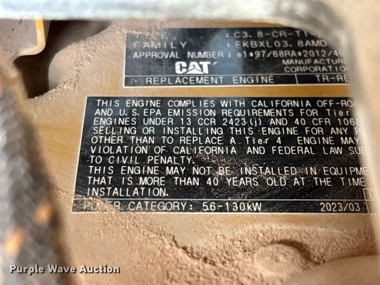image for item FG0419 2022 Caterpillar 299D3 tracked skid steer loader