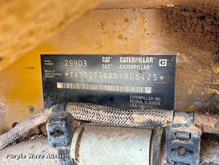 image for item FG0419 2022 Caterpillar 299D3 tracked skid steer loader