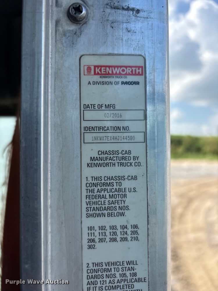 image for item FI0197 2017 Kenworth W900 ready mix truck
