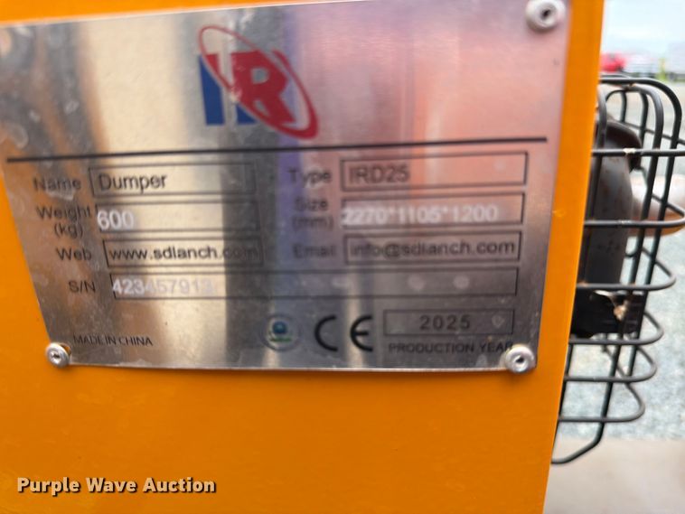 image for item FK0240 2025 IR IRD25 crawler dumper