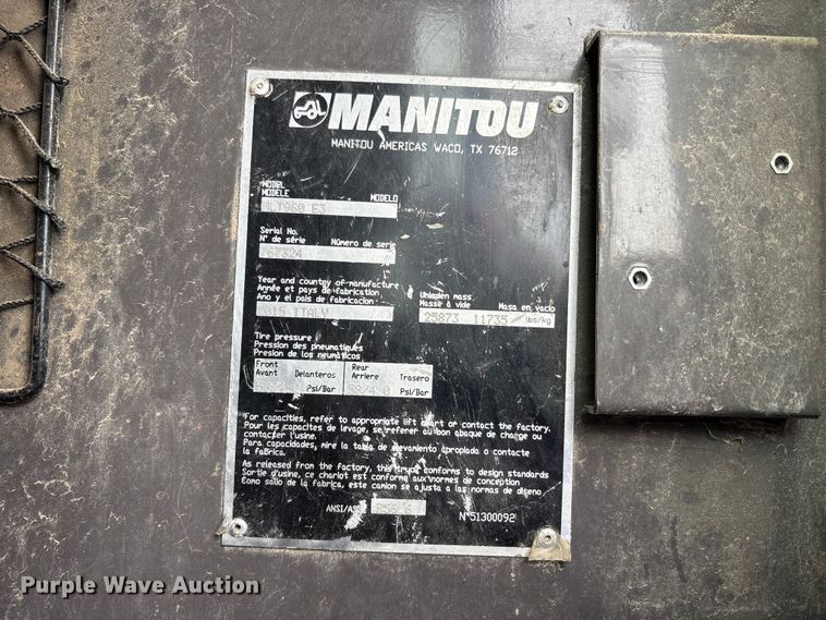 image for item FK1488 2015 Manitou MLT 960 E3 telehandler