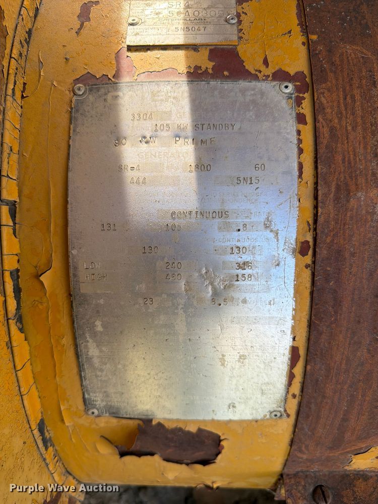 image for item FK4009 1981 Caterpillar 1209 generator