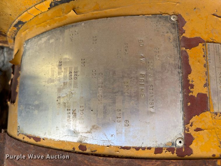 image for item FK4009 1981 Caterpillar 1209 generator