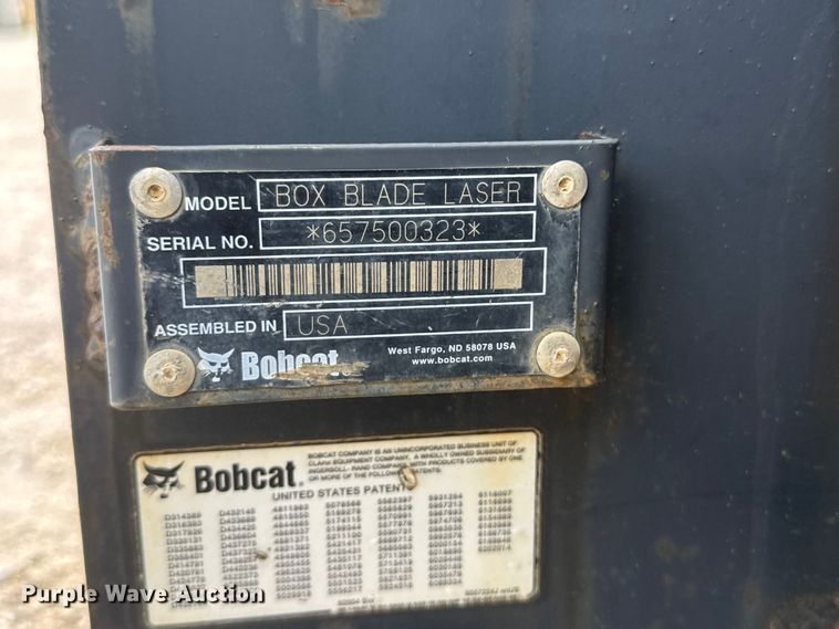image for item NA9369 Bobcat skid steer box blade