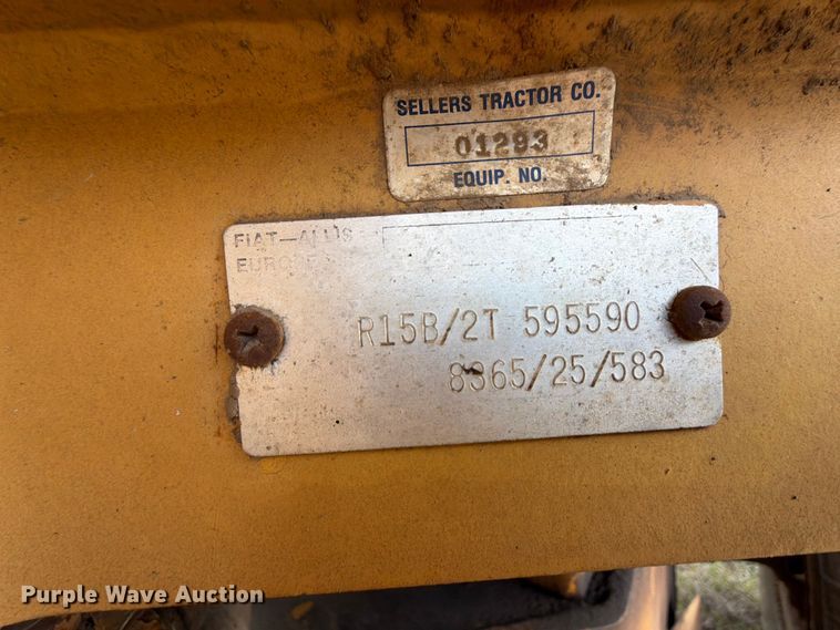 image for item NA9398 1989 Fiat-Allis FR15B wheel loader