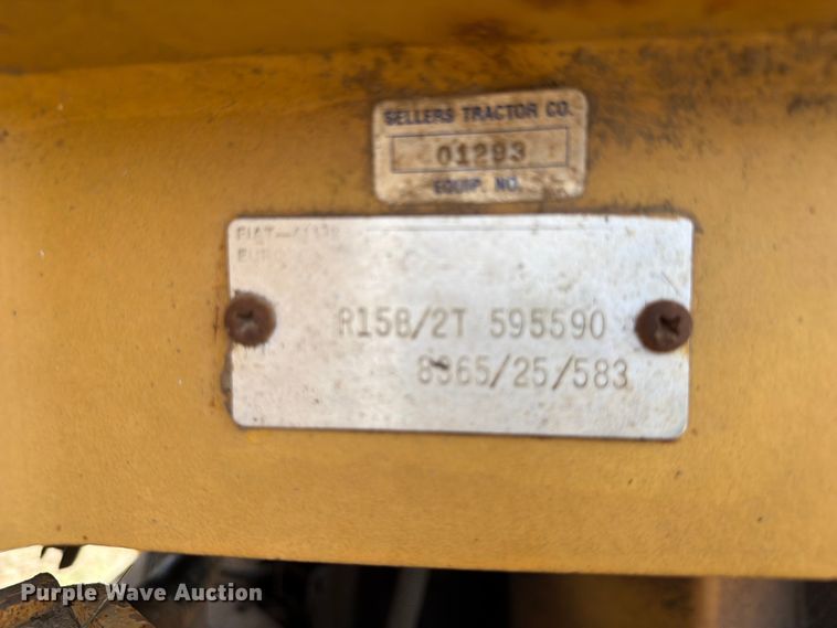 image for item NA9398 1989 Fiat-Allis FR15B wheel loader