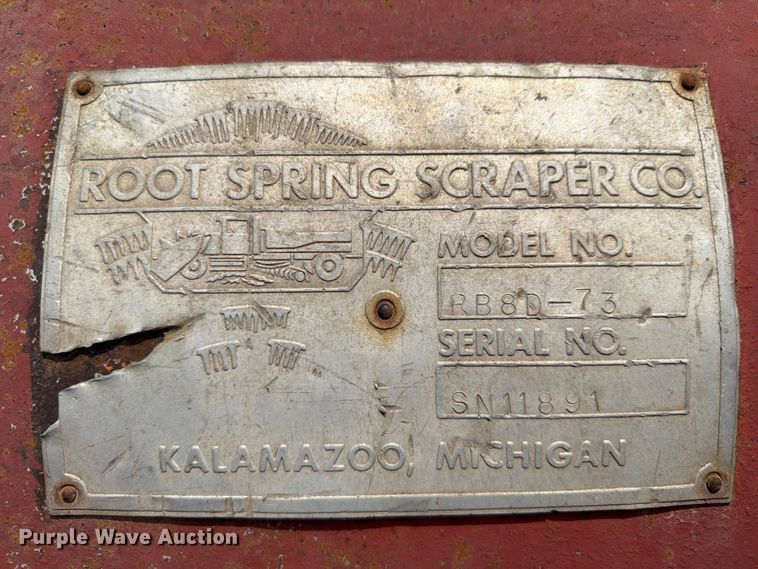 image for item NA9401 Root Spring Scraper Co. RB8D-73 wheel loader snow blower