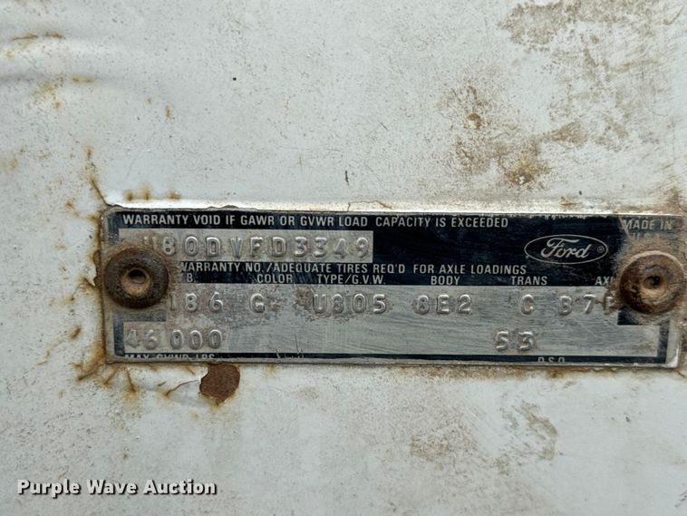 image for item NA9407 1979 Ford 8000 dump truck