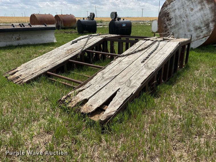 Shop built loading ramp