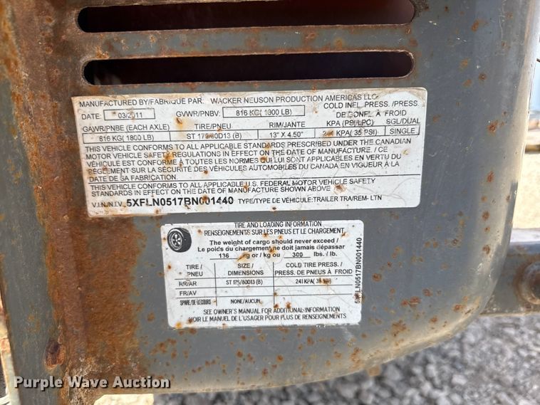 image for item ND9484 2011 Wacker Neuson LTN6 light plant