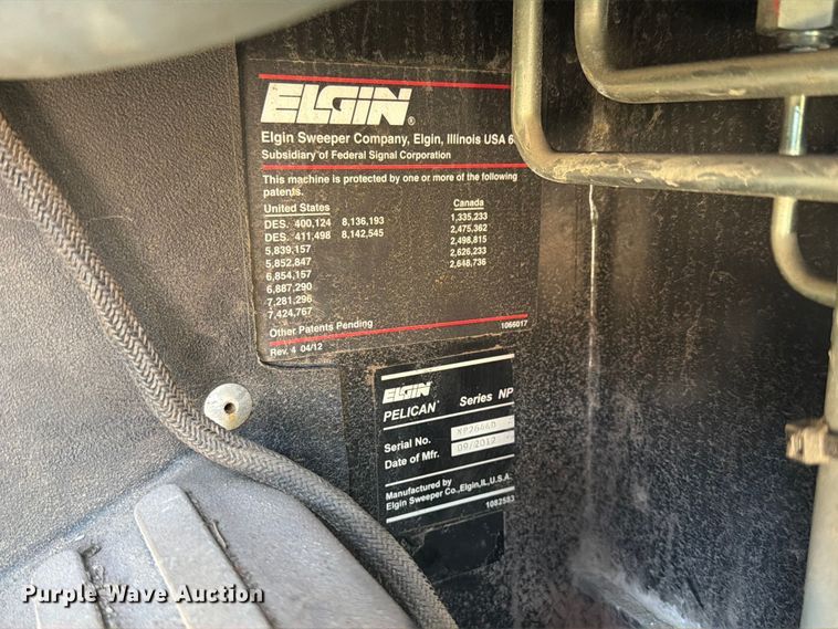 image for item OE9596 2012 Elgin Pelican NP street sweeper