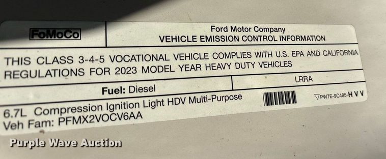 image for item YA1870 2023 Ford F550 Super Duty Crew Cab bucket truck
