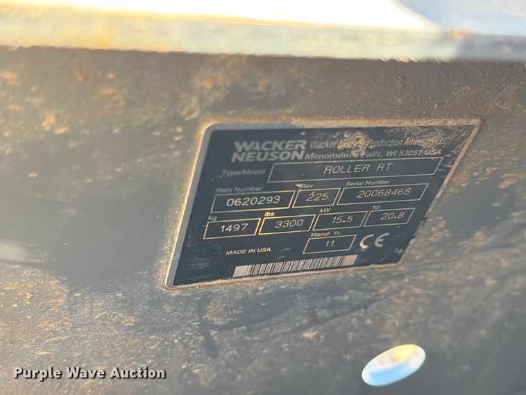 image for item YA3281 2011 Wacker Neuson RTSC2 trench compactor