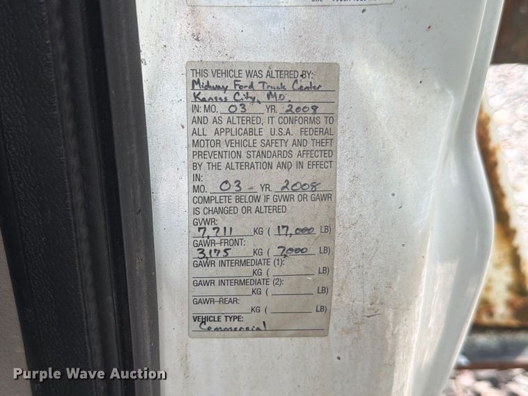 image for item YA3460 2008 Ford F450 Super Duty utility / service truck