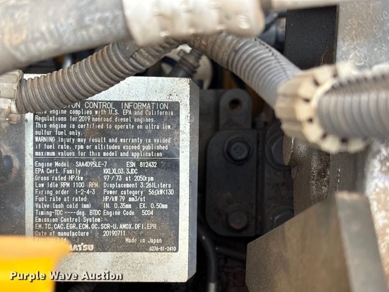 image for item YA3659 2020 Komatsu PC138USLC-11 excavator