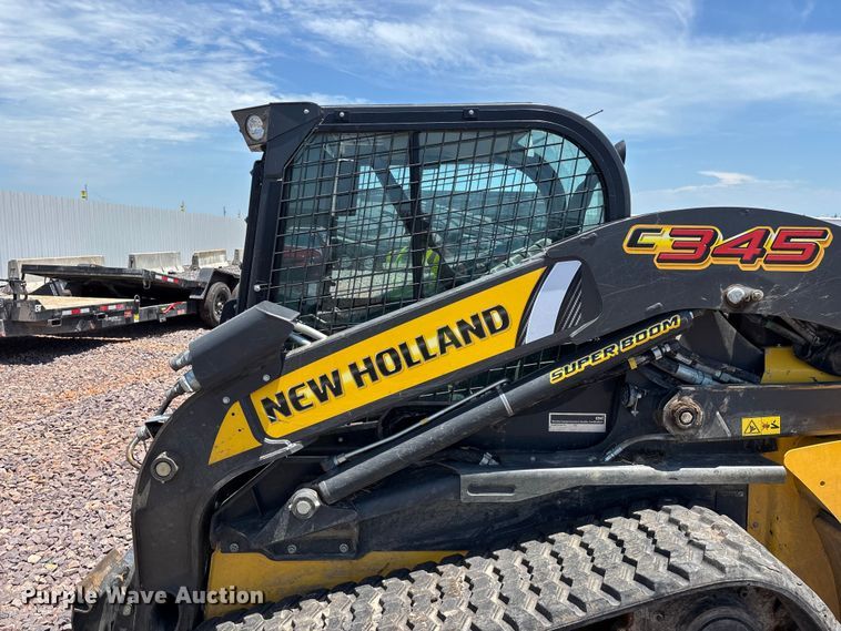 image for item YA3791 2022 New Holland C345  tracked skid steer loader