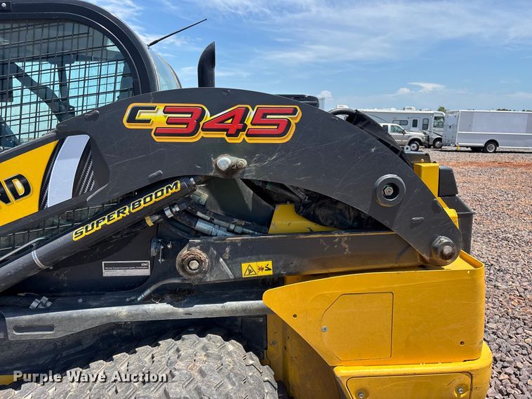 image for item YA3791 2022 New Holland C345  tracked skid steer loader