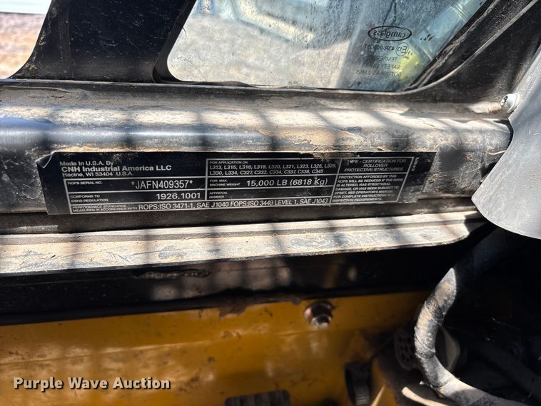 image for item YA3791 2022 New Holland C345  tracked skid steer loader