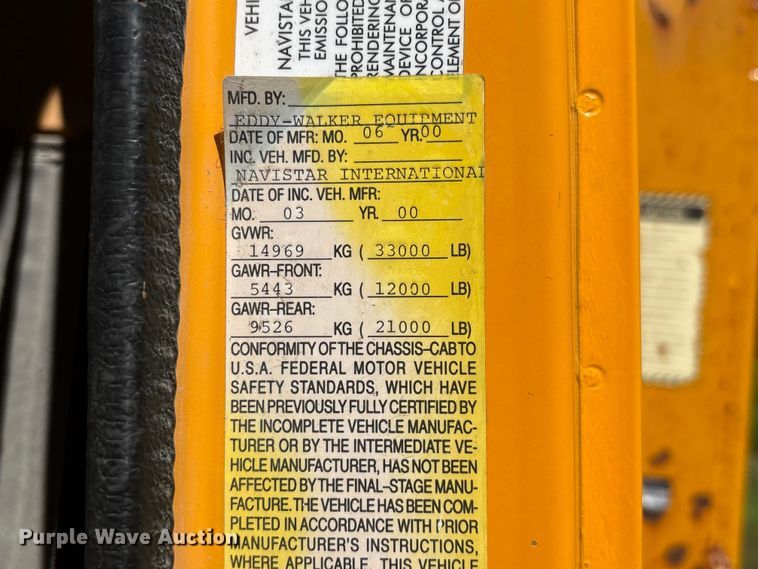 image for item DO5255 2001 International 4700 dump truck