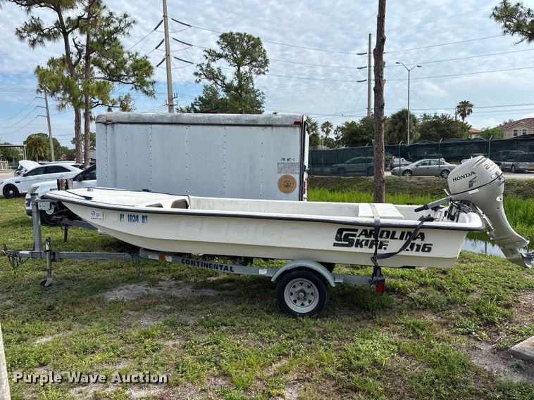 image for item DU6254 2008 EKH Carolina Skiff J 16 boat