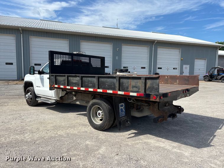 image for item DV4354 2015 GMC Sierra 3500HD dump flatbed pickup truck