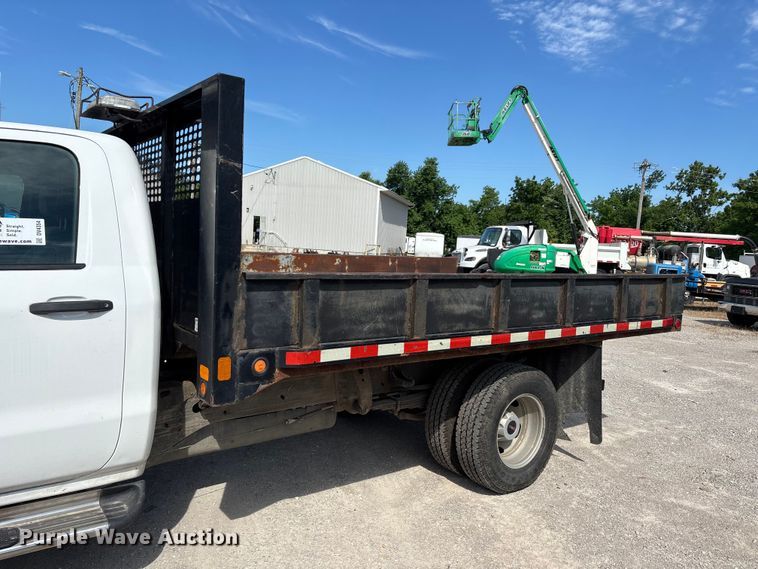 image for item DV4354 2015 GMC Sierra 3500HD dump flatbed pickup truck
