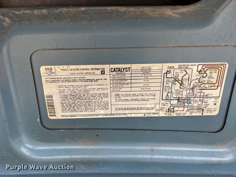image for item DV4414 1983 Chevrolet G10 sewer camera van