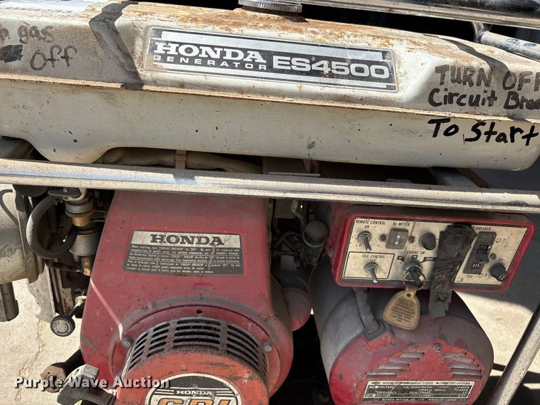 image for item DV4433 Honda ES4500 generator