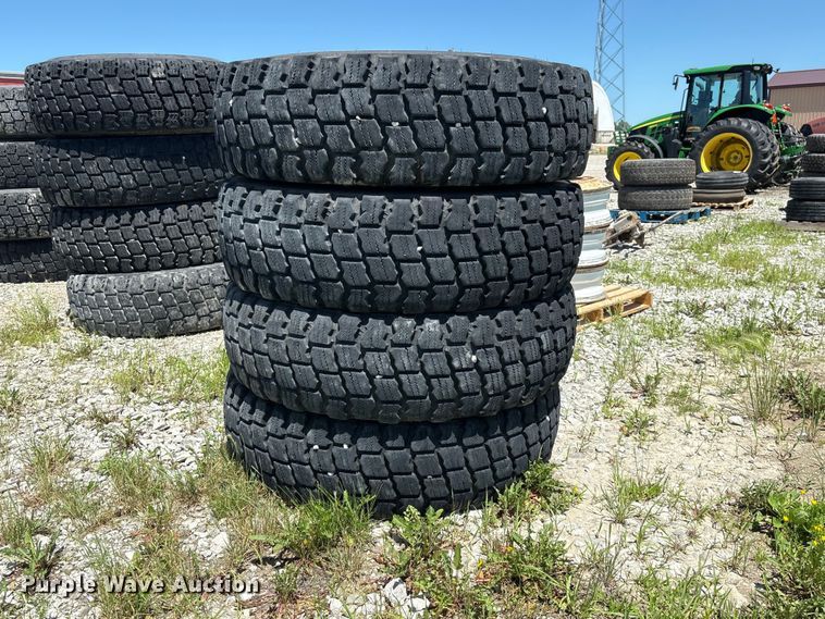 image for item EI5869 (4) 14.00R24 Michelin X Snowplus tires