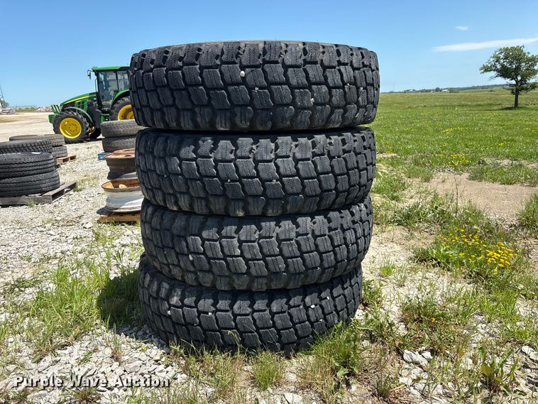 image for item EI5869 (4) 14.00R24 Michelin X Snowplus tires