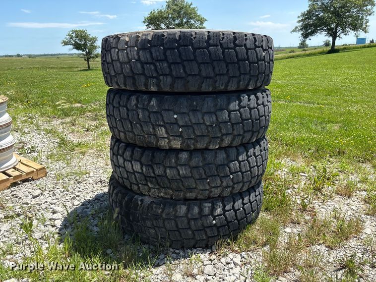 image for item EI5869 (4) 14.00R24 Michelin X Snowplus tires