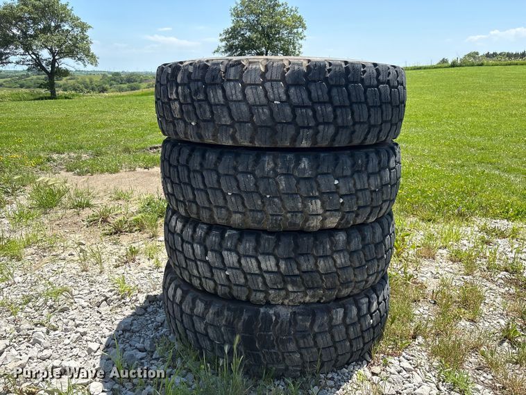 image for item EI5869 (4) 14.00R24 Michelin X Snowplus tires