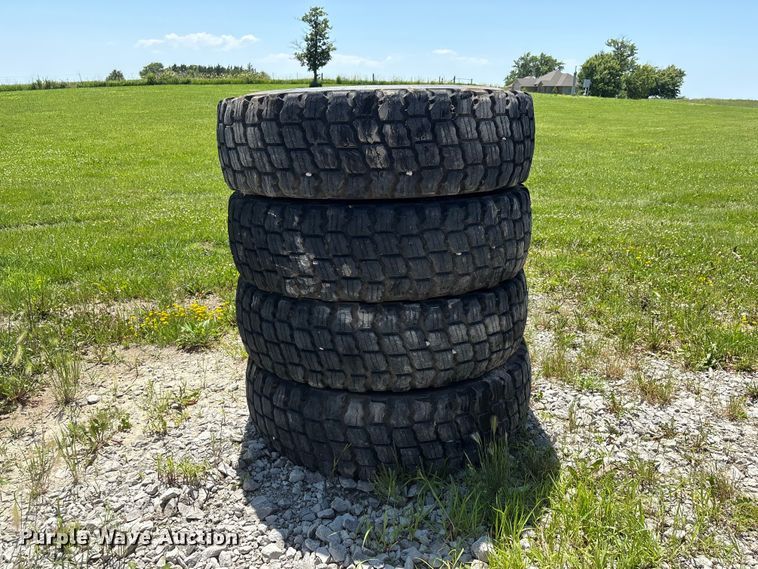 image for item EI5869 (4) 14.00R24 Michelin X Snowplus tires