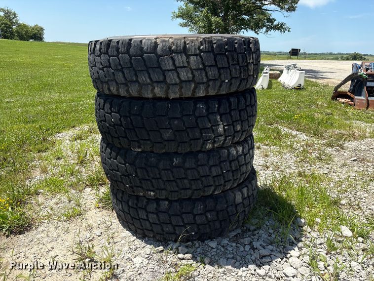 image for item EI5869 (4) 14.00R24 Michelin X Snowplus tires