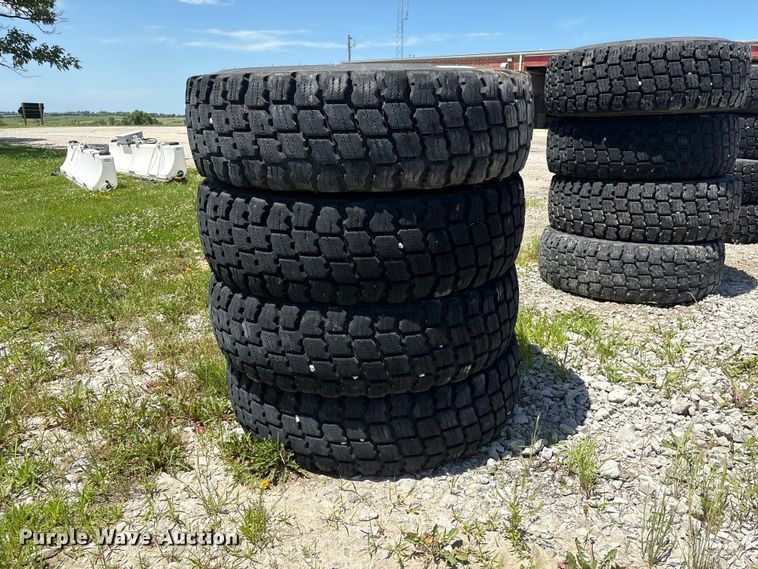 image for item EI5869 (4) 14.00R24 Michelin X Snowplus tires