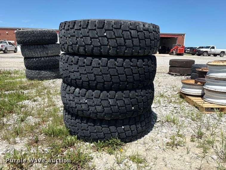 image for item EI5869 (4) 14.00R24 Michelin X Snowplus tires