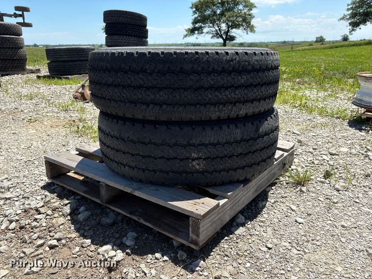 image for item EI5873 (2) Firestone Transforce AT LT275/70R18 tires