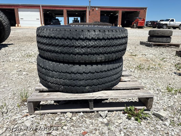 image for item EI5873 (2) Firestone Transforce AT LT275/70R18 tires