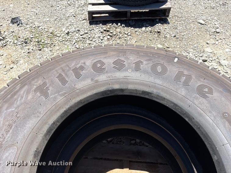 image for item EI5875 (2) Firestone FS820 315/80 R22.5 tires