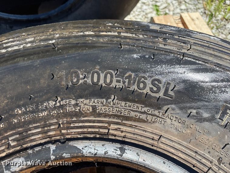 image for item EI5881 (2) 10.00-16 tires